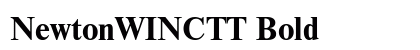 NewtonWINCTT Bold Font Preview