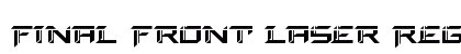 Final Front Laser Regular Font Preview