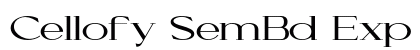 Cellofy SemBd Exp Regular preview Cellofy SemBd Exp Regular preview