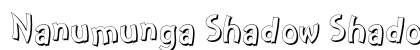 Nanumunga Shadow Shadow Font Preview
