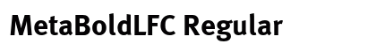 MetaBoldLFC Regular Font Preview