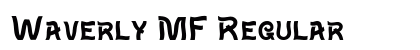 Waverly MF Regular Font Preview Waverly MF Regular Font Preview