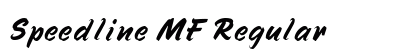 Speedline MF Regular Font Preview