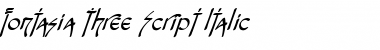 Fontasia Three Script Italic