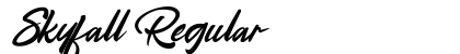 Skyfall Regular Font Preview