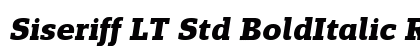 Siseriff LT Std BoldItalic Regular Font Preview