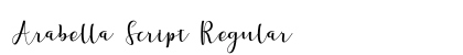 Arabella Script Regular Font Preview