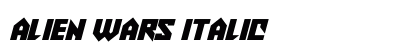 Alien Wars Italic preview