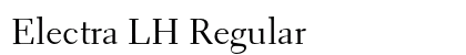 Electra LH Regular font free download
