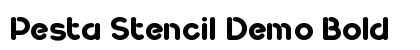 Pesta Stencil Demo Bold Font Preview
