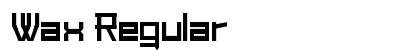 Wax Regular Font Preview