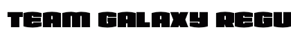 Team Galaxy Regular Font Preview