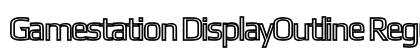 Gamestation DisplayOutline Regular Font Preview