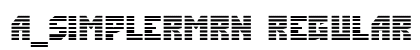 a_SimplerMrn Regular Font a_SimplerMrn Regular Font Preview