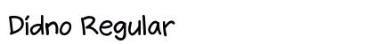 Didno Regular Font Preview