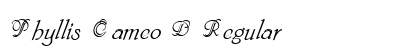 Phyllis Cameo D Regular Font Preview