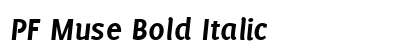 PF Muse Bold Italic Preview