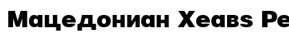 Macedonian Heavy Regular Font Preview