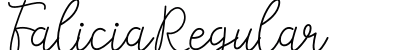 Falicia Regular font free download