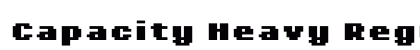 Capacity Heavy Regular Font Preview