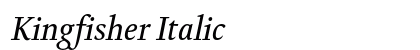 Kingfisher Italic preview