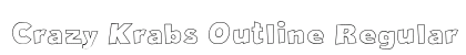 Crazy Krabs Outline Regular preview