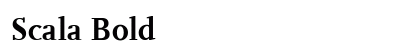 Scala Bold Font Preview