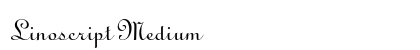 Linoscript Medium Font Linoscript Medium Font Preview