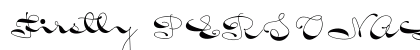 Firstly PERSONAL USE ONLY Regular font free download