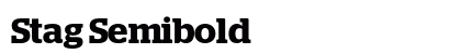 Stag Semibold Preview