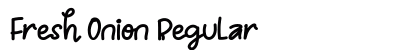Fresh Onion Regular Font Preview
