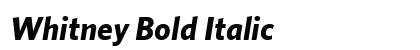 Whitney Bold Italic preview