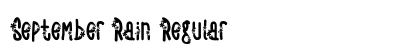 September Rain Regular (OpenType) Font Preview