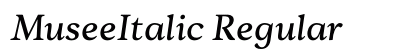 MuseeItalic Regular font free download