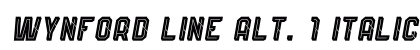Wynford Line Alt. 1 Italic preview