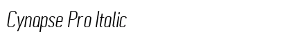 Cynapse Pro Italic Font Cynapse Pro Italic Font Preview