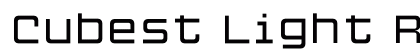Cubest Light Regular Font Preview