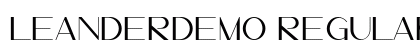 LeanderDemo Regular preview LeanderDemo Regular preview