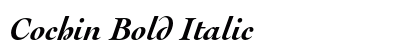 Cochin Bold Italic preview Cochin Bold Italic preview