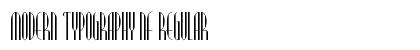 Modern Typography NF Regular Font Preview