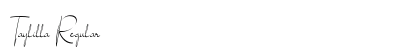 Taylilla Regular Font Preview