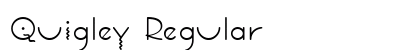 Quigley Regular Font Preview