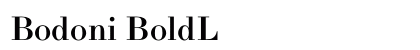 Bodoni BoldL preview