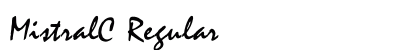 MistralC Regular Font Preview