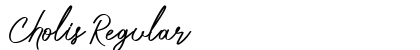 Cholis Regular Font Preview