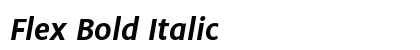 Flex Bold Italic preview