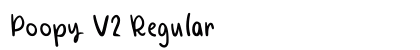 Poopy V2 Regular Font Preview