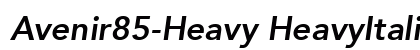 Avenir85-Heavy HeavyItalic preview