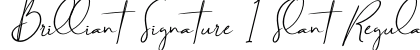 Brilliant Signature 1 Slant Regular preview Brilliant Signature 1 Slant Regular preview