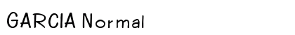 GARCIA Normal Font Preview